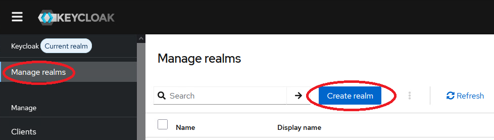Create realm